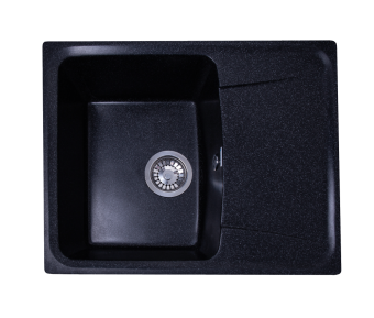Кухонная мойка GranAlliance G-22, черный 580х470х195 мм (ДхШхВ) #WF_CITY_VIN# картинка