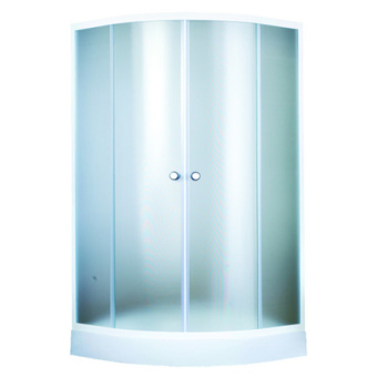 Душевое ограждение с поддоном 9402В 90*90*195 низ.п. (матов) #WF_CITY_VIN# картинка