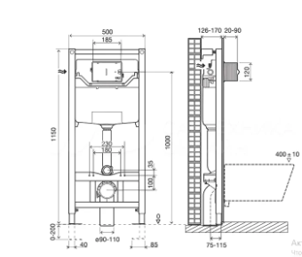 Инсталляция OLI 120 ECO Sanitarblock mechanic + панель слива KARISMA Oliveira белый #WF_CITY_VIN# картинка
