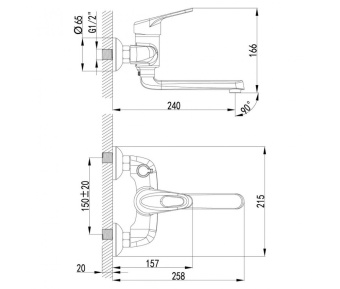 Смеситель LEMARK LM4114С "Луна" #WF_CITY_VIN# картинка