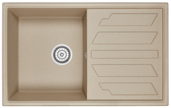 Мойка GRANULA кухонная кварцевая, оборачиваемая GR-8002 790*500 мм песок #WF_CITY_VIN# картинка