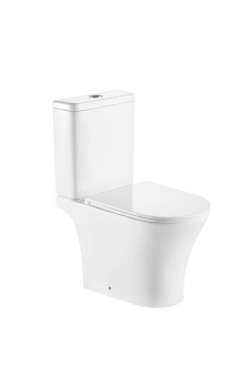 Унитаз компакт A2801 безободковый + сиденье тонкое ДП #WF_CITY_VIN# картинка