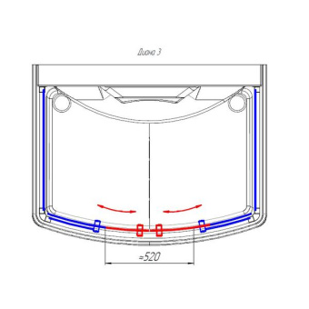 Душевая кабина ДИАНА-3 (ДК 14439) #WF_CITY_VIN# картинка