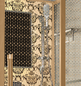 NG 7714G (Ниагара) душевая кабина 100*90*215 н.п. (золото) #WF_CITY_VIN# картинка