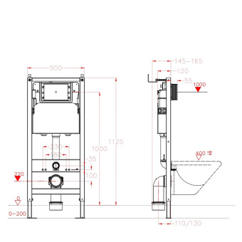Инсталляция EvaGold 500P для подвесного унитаза #WF_CITY_VIN# картинка