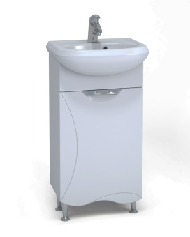 Тумба "Callao 400-1-0" напольная Белая с раковиной Азов 40 (VIGO) #WF_CITY_VIN# картинка