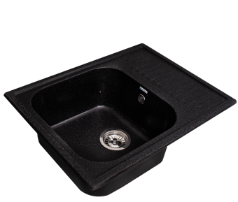 Кухонная мойка GranAlliance G-23, черный 645х495х200 мм (ДхШхВ) #WF_CITY_VIN# картинка