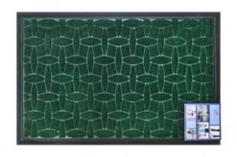 Коврик придверный влаговпитывающий MX10, 60*90 прямоугольный зеленый (Shahintex) 9360 #WF_CITY_VIN# картинка