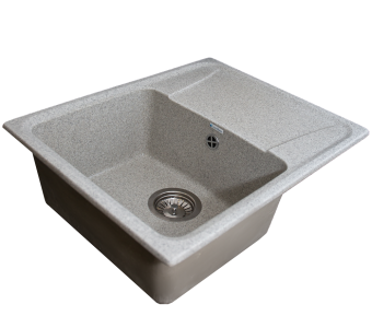Кухонная мойка GranAlliance G-22, серый 580х470х195 мм (ДхШхВ) #WF_CITY_VIN# картинка