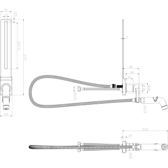 Смеситель LEMARK с гиг. душем LM7170СW "Соло" установка на унитаз  #WF_CITY_VIN# картинка