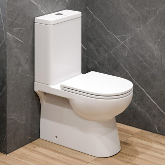 Унитаз-компакт A8060 + сиденье тонкое ДП #WF_CITY_VIN# картинка