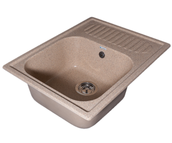 Кухонная мойка GranAlliance G-23, песок 645х495х200 мм (ДхШхВ) #WF_CITY_VIN# картинка