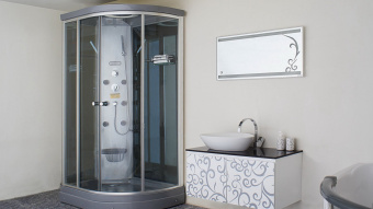 TS-52W кабина душевая 120*80*220 APPOLLO серая/белая #WF_CITY_VIN# картинка