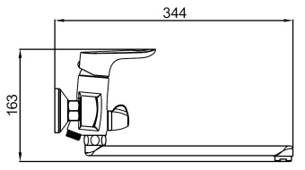 Смеситель 81223 HORNAVAN для ванны АКЦИЯ!! ХИТ ПРОДАЖ!!! #WF_CITY_VIN# картинка