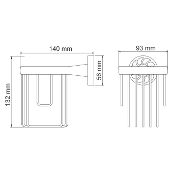 Держатель д/освежителя К-4045 WasserKRAFT #WF_CITY_VIN# картинка