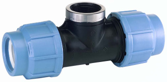 Тройник ПНД с внутр.труб.резьбой 25*1"*25 (обж) #WF_CITY_VIN# картинка