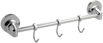 Вешалка GFmark 1113 3 крючка прямая #WF_CITY_VIN# картинка