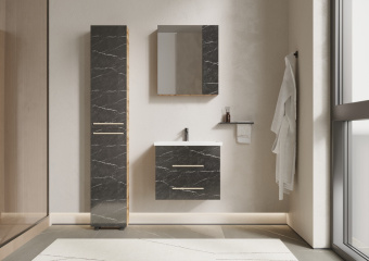 Шкаф-Зеркало "АФРИКА 60" (670*600*150) (6423) #WF_CITY_VIN# картинка