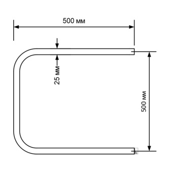 Полотенцесушитель П500*500 ZOX электрический (кнопочн.выкл.,123Вт) #WF_CITY_VIN# картинка