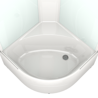 DOMANI-SPA Душевая кабина Delight 99 низ.п. 90*90*2180 (бел. мат.) БЕЗ/Эл. #WF_CITY_VIN# картинка