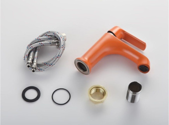 Смеситель F1032 д/раковины оранж. FRAP #WF_CITY_VIN# картинка