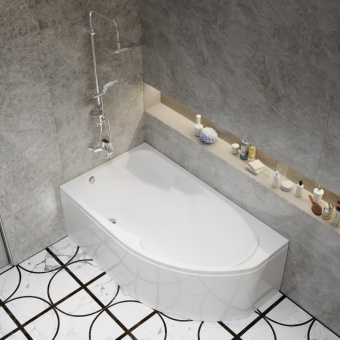 Акриловая ванна София 150*95 левая+каркас София+Экран София #WF_CITY_VIN# картинка