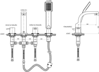 Смеситель д/акрил. ванн МАК 95 #WF_CITY_VIN# картинка