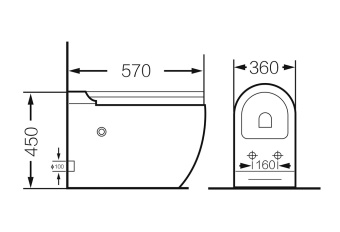 Унитаз GR-PR5502 impuls безободковый c тонкой крышкой приставной #WF_CITY_VIN# картинка