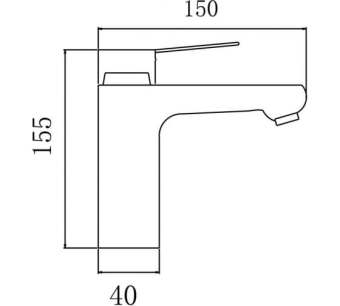 Смеситель АНТЕЙ д/умывальника 107026 Айсберг #WF_CITY_VIN# картинка