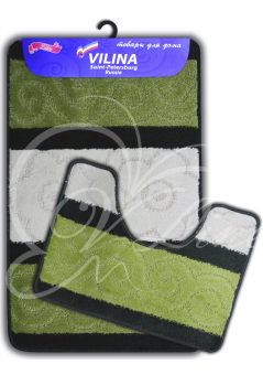 Набор ковриков д/ванной 50*80 (2шт) Vilina Elite зеленый #WF_CITY_VIN# картинка