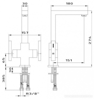 Смеситель универс. Elegant 108579 #WF_CITY_VIN# картинка