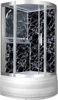 NG 4410В (Ниагара) душевая кабина 100*100*215 (черн.стекло) #WF_CITY_VIN# картинка