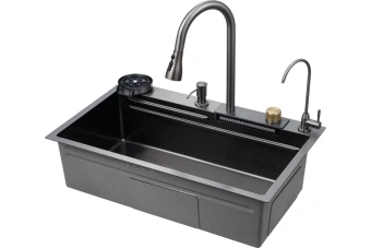 Мойка Savol S-SC003Q многофукциональная ГРАФИТ #WF_CITY_VIN# картинка