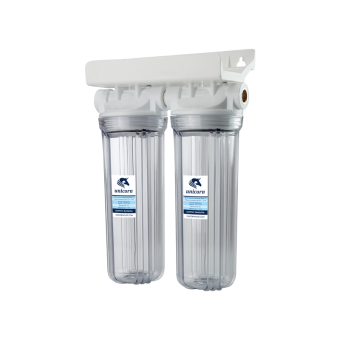 Магистр. фильтр 1/2" двойной для хол.воды прозр. 10" UNICORN (KSBP DUO 12) #WF_CITY_VIN# картинка