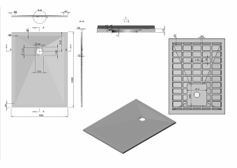 Душевой поддон VST-4SR9012W 1200*900 + сифон с гидрозатвором.,БЕЛЫЙ МАТОВЫЙ #WF_CITY_VIN# картинка