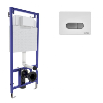 Инсталяция Berges NOVUM кнопка D7 белая/хром #WF_CITY_VIN# картинка