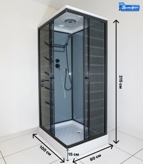 Душевая кабина ДАНА-016 100*80*215 н.п. #WF_CITY_VIN# картинка