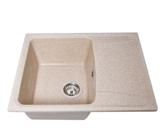 Кухонная мойка GranAlliance G-22, песок 580х470х195 мм (ДхШхВ) #WF_CITY_VIN# картинка
