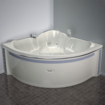 СОРРЕНТО-CHROME ванна 1480*1480 +рама-подставка+слив-перелив+фронт.панель+форсунки #WF_CITY_VIN# картинка