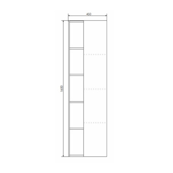 Шкаф-колонна "ТУРИН 45" дуб бежевый #WF_CITY_VIN# картинка